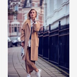 Topshop oversized camel coat size S